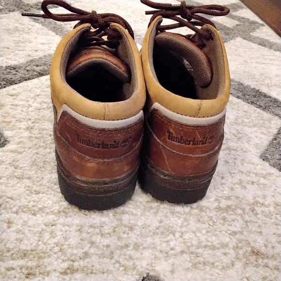 Timberland Leather Hiking Boots Low Top Lace Up - 9M - Picture 4 of 8